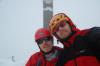 na vrcholu Zugspitze a  na téměř na dně svých sil